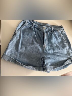 American Eagle Outfitters Light Blue Mom Denim Shorts size 10